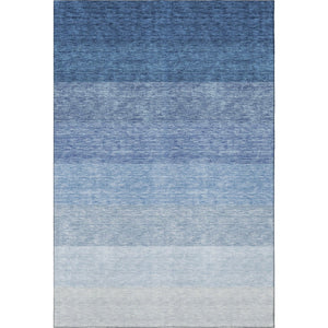 HomeRoots 8' X 10' Blue Ombre Area Rug - Washable, UV Protected, Durable and Stylish for High-Traffic Spaces 673775