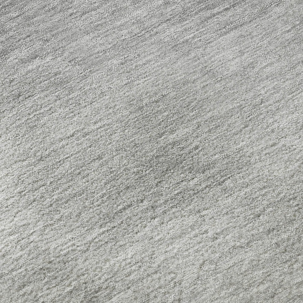 HomeRoots 10' Gray and Silver Ombre Area Rug - Stylish, Washable, UV-Protected for High-Traffic Spaces! 673789