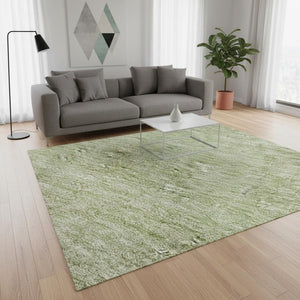 HomeRoots 5' X 8' Green Ombre Area Rug - Soft, Stain-Resistant, UV-Protected for Modern Home Décor Style 673791