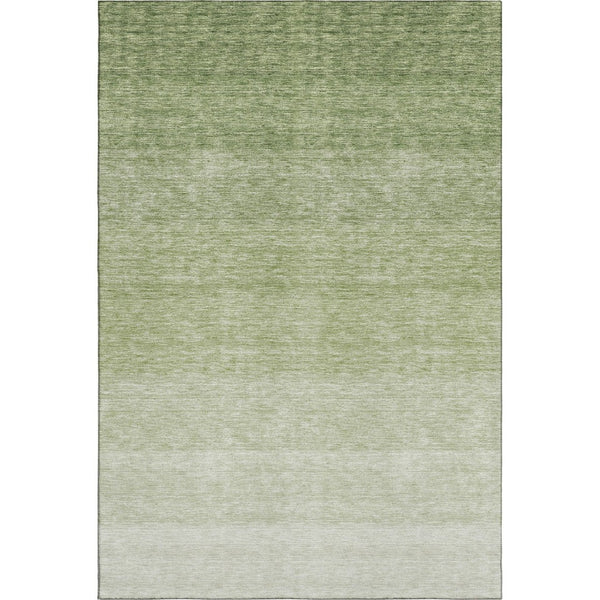 HomeRoots 10' X 14' Green Ombre Area Rug - Washable, UV Protected, Soft, Stylish & Perfect for High-Traffic Areas 673795
