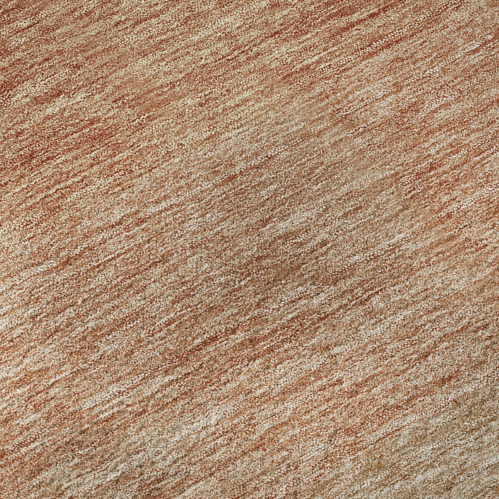 HomeRoots 5' X 8' Modern Rust and Beige Ombre Area Rug - Washable, UV Protected, Stain Resistant, Durable Design 673797