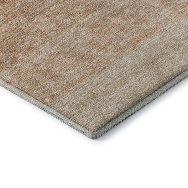 HomeRoots 9' X 12' Ombre Area Rug in Rust and Beige – Stylish, Washable, UV-Protected for High-Traffic Spaces 673800