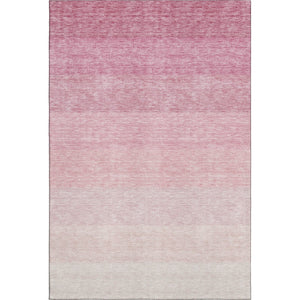 HomeRoots 10' Pink and Ivory Ombre Area Rug - Washable, UV Protected, Durable Design for Modern Living Spaces 673807