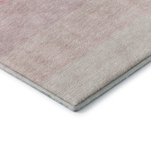 HomeRoots 10' Pink and Ivory Ombre Area Rug - Washable, UV Protected, Durable Design for Modern Living Spaces 673807
