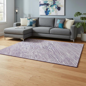 HomeRoots 9' X 12' Purple Ombre Area Rug - Soft, Durable, UV-Protected, Stain-Resistant for Modern Living Spaces 673812