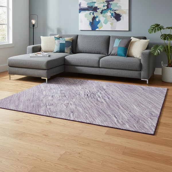 HomeRoots 9' X 12' Purple Ombre Area Rug - Soft, Durable, UV-Protected, Stain-Resistant for Modern Living Spaces 673812