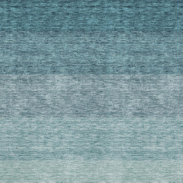 HomeRoots 8' X 10' Teal Ombre Area Rug - Washable, UV-Protected, Soft & Durable for High-Traffic Spaces 673817