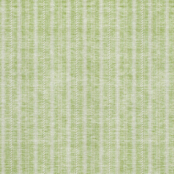HomeRoots 10' X 14' Artichoke Green Striped Area Rug - Washable, UV-Protected, Durable for Homes with Kids & Pets 673825