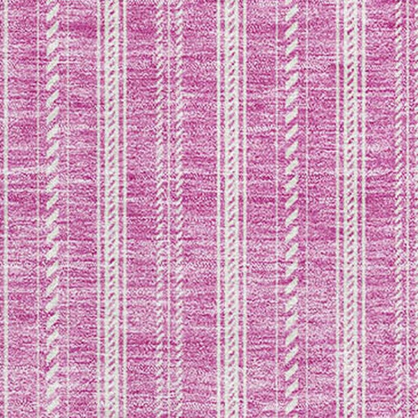 HomeRoots 9' X 12' Blush & Ivory Striped Area Rug – Durable, Stain-Resistant, UV Protected for Modern Spaces 673836