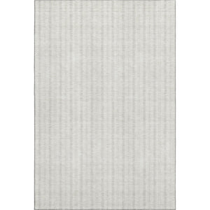 HomeRoots 8' X 10' Ivory and Beige Striped Washable Area Rug – Durable, Stylish, UV-Protected for Every Space 673853