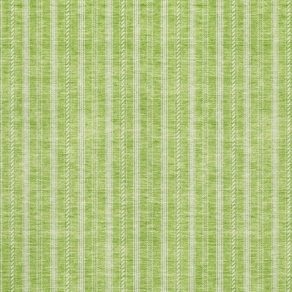 HomeRoots 8' X 10' Striped Lime Green & Ivory Washable Area Rug with UV Protection for Families & Pets 673859