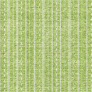 HomeRoots 10' X 14' Lime Green & Ivory Striped Washable Area Rug – Durable, UV-Resistant, Easy-Care Design! 673861