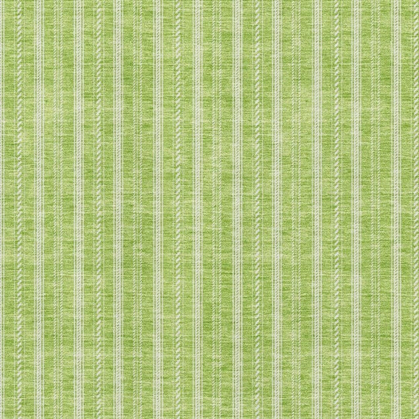 HomeRoots 10' X 14' Lime Green & Ivory Striped Washable Area Rug – Durable, UV-Resistant, Easy-Care Design! 673861