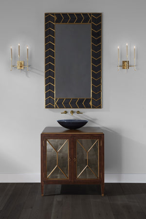 Wildwood Diego Hammered Gold Leaf Sconce — 3-Candle Electrified Wall Light, Transitional Sculptural Accent (21) 67393