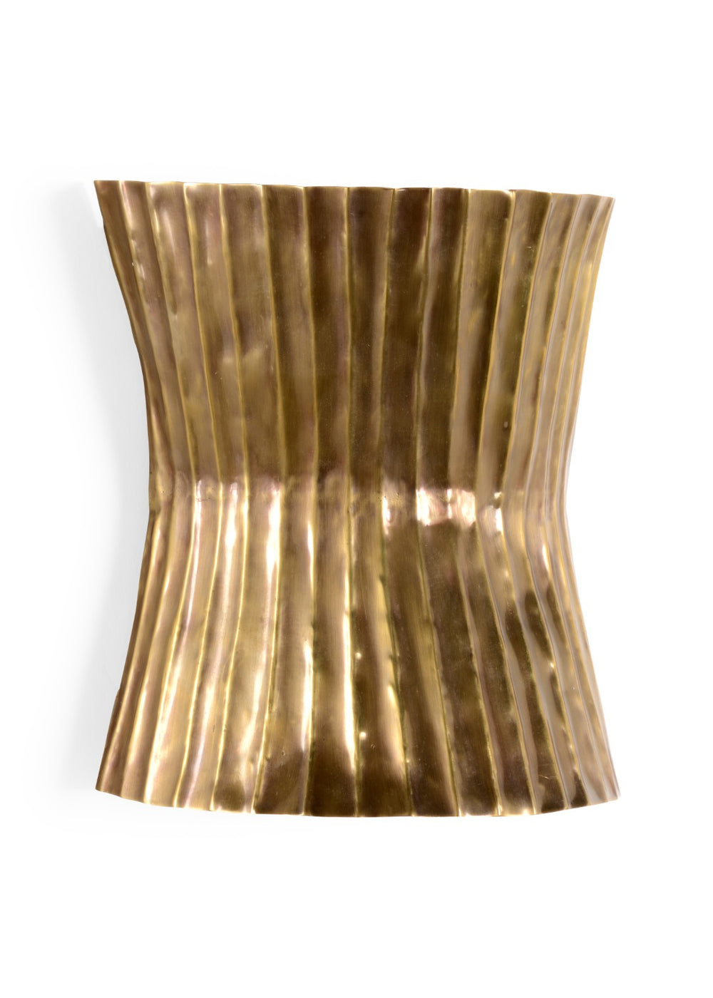 Wildwood Tabuk Antique Brass Fluted Wall Sconce — Vintage-Inspired Ambient Lighting For Hallways & Bedrooms 67394