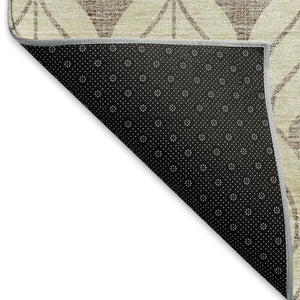 HomeRoots 10' Beige and Taupe Geometric Area Rug - Washable, UV Protected, Perfect for Busy Homes & Stylish Décor 673981