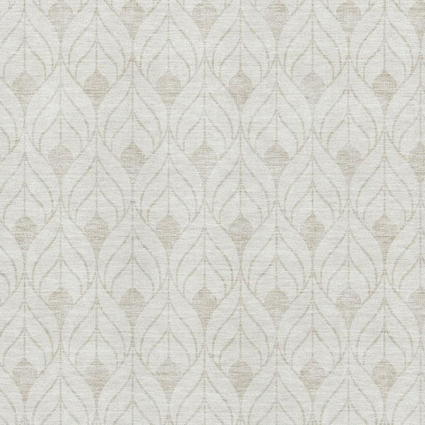 HomeRoots 8' X 10' Ivory & Beige Geometric Washable Area Rug - Durable, Stylish, UV-Protected for High-Traffic Areas 674021