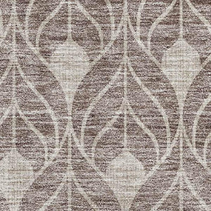 HomeRoots 5' X 8' Taupe And Beige Geometric Area Rug – Stylish, Washable, UV-Protected for Homes with Kids & Pets 674043
