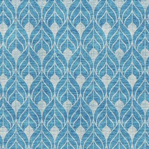 HomeRoots 5' X 8' Teal & Silver Geometric Area Rug - Washable, UV Protected, Stain Resistant for Homes 674049