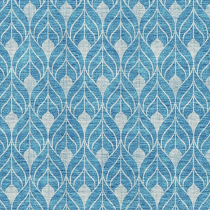 HomeRoots 8' x 10' Teal & Silver Geometric Area Rug - Washable, UV Protected, Durable for Busy Homes & Style 674051