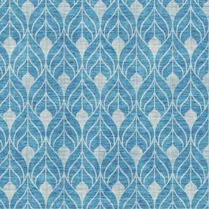 HomeRoots 10' X 14' Teal & Silver Geometric Area Rug – Washable, UV-Protected, Stylish for Living Spaces! 674053