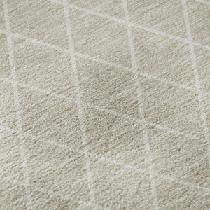 HomeRoots 8' X 10' Beige and Ivory Geometric Area Rug - Stylish, Washable, UV-Protected for Active Homes 674057