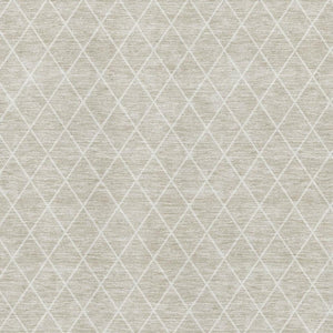 HomeRoots 10' X 14' Beige & Ivory Geometric Washable Area Rug – UV Protected, Stain-Resistant & Soft Design 674059