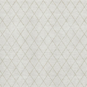 HomeRoots 8' X 10' Ivory and Beige Geometric Area Rug - Stylish, Stain Resistant, UV Protected for Busy Homes 674093