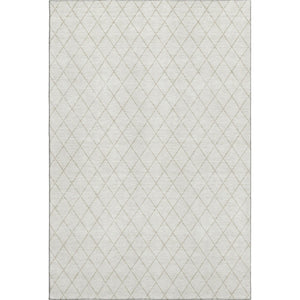 HomeRoots 10' X 14' Ivory & Beige Geometric Area Rug - Washable, Stain Resistant, UV Protected for Busy Homes 674095