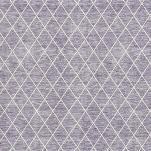 HomeRoots 9' X 12' Geometric Lavender and Ivory Area Rug – Stylish, Washable, UV Protected for Busy Homes 674100