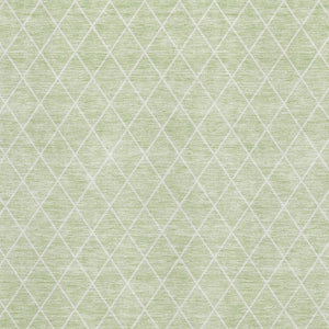HomeRoots 9' X 12' Mint Green Geometric Area Rug – Stylish, Washable, UV-Protected for High-Traffic Homes! 674106