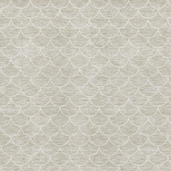 HomeRoots 8' X 10' Beige and Ivory Geometric Area Rug – Washable, UV Protected, Perfect for Busy Homes! 674141