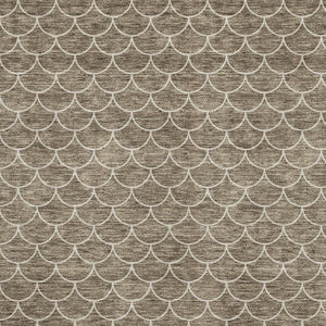HomeRoots 5' X 8' Brown And Ivory Geometric Area Rug - Washable, UV-Protected, Stylish & Durable for Any Space 674157