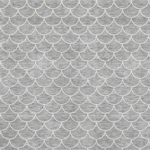 HomeRoots 9' X 12' Gray And Ivory Geometric Area Rug – Stylish, Washable, UV-Protected for Family Homes 674166