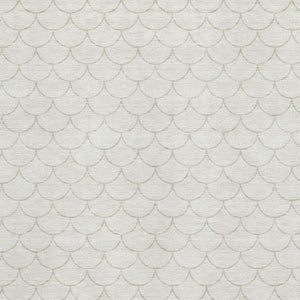 HomeRoots 8' X 10' Stylish Ivory & Beige Geometric Washable Area Rug with UV Protection for High-Traffic Rooms 674177