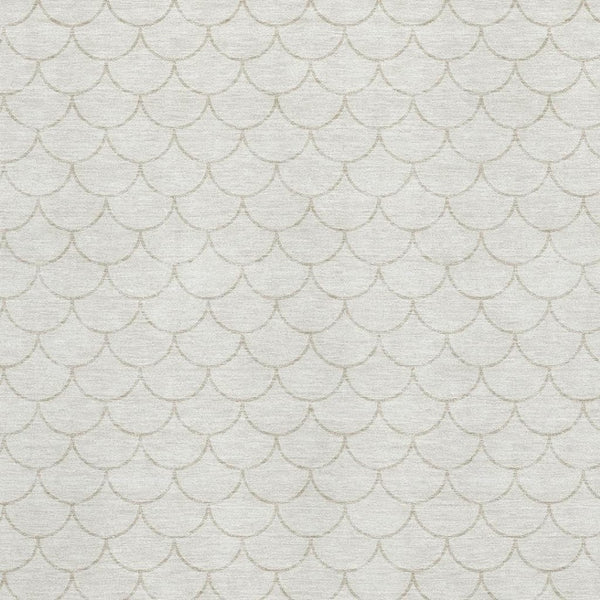 HomeRoots 8' X 10' Stylish Ivory & Beige Geometric Washable Area Rug with UV Protection for High-Traffic Rooms 674177