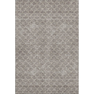 HomeRoots 10' X 14' Geometric Taupe & Ivory Area Rug - Washable, UV-Protected, Stain-Resistant, Durable Design 674191
