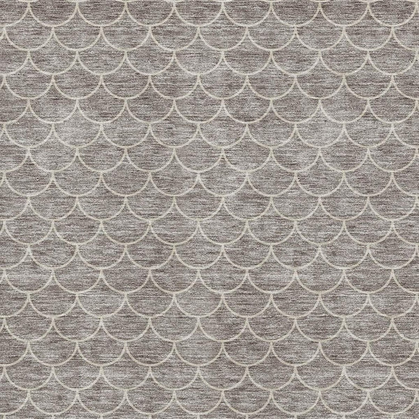 HomeRoots 10' X 14' Geometric Taupe & Ivory Area Rug - Washable, UV-Protected, Stain-Resistant, Durable Design 674191