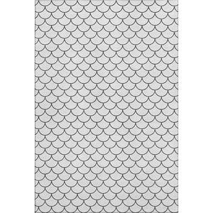 HomeRoots 5' x 8' Modern Geometric Washable Area Rug with UV Protection – Durable, Stylish, and Easy Care! 674199