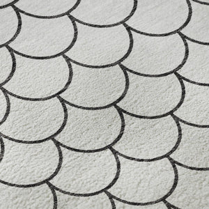 HomeRoots 5' x 8' Modern Geometric Washable Area Rug with UV Protection – Durable, Stylish, and Easy Care! 674199