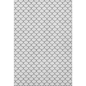 HomeRoots 5' x 8' Modern Geometric Washable Area Rug with UV Protection – Durable, Stylish, and Easy Care! 674199