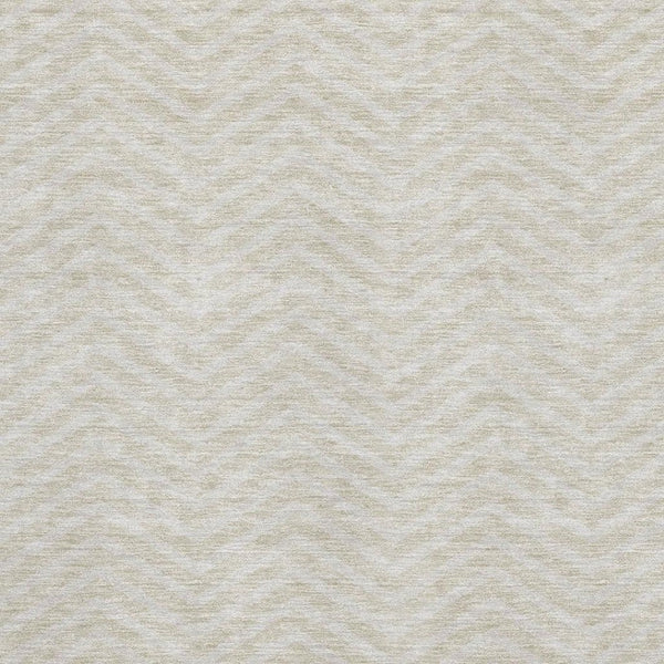 HomeRoots 10' X 14' Beige And Ivory Chevron Area Rug - Washable, UV Protected, Stylish, Durable & Stain Resistant 674221
