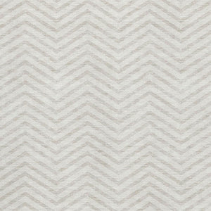HomeRoots 5' X 8' Ivory and Beige Chevron Area Rug - Stylish, Washable, UV-Protected for Everyday Living Spaces 674253