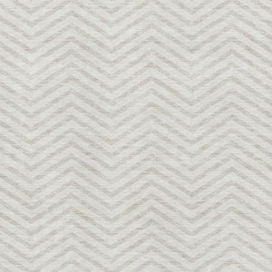HomeRoots 9' X 12' Ivory and Beige Chevron Area Rug - Washable, UV-Protected, Stylish and Durable for Busy Homes 674256