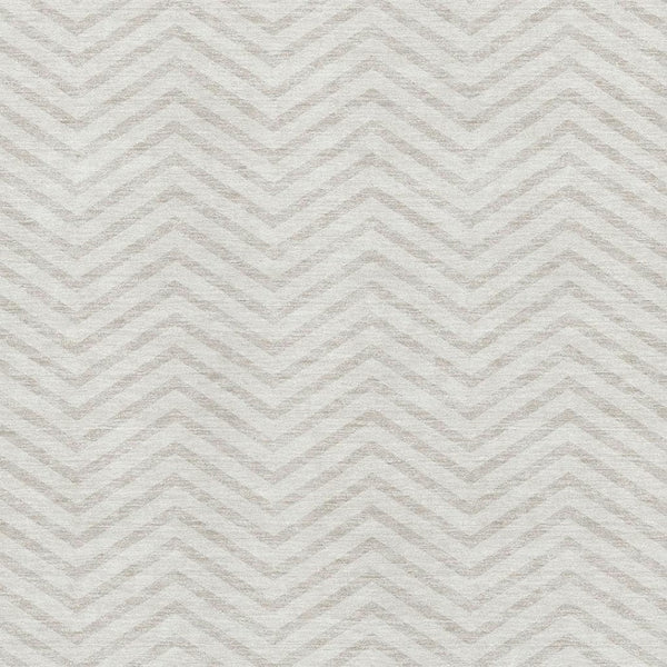 HomeRoots 9' X 12' Ivory and Beige Chevron Area Rug - Washable, UV-Protected, Stylish and Durable for Busy Homes 674256