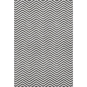 HomeRoots 9' X 12' Modern Chevron Area Rug - Washable, Stain-Resistant, UV Protected for Stylish Spaces 674280