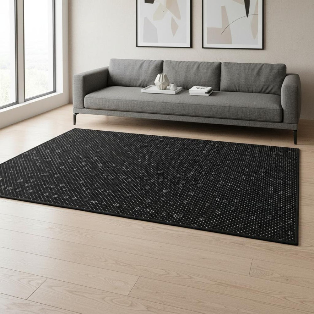 HomeRoots 5' X 8' Stylish Purple Ivory Gold Plaid Washable Area Rug – Durable, UV Resistant & Perfect for Homes! 674337