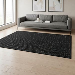 HomeRoots 5' X 8' Stylish Purple Ivory Gold Plaid Washable Area Rug – Durable, UV Resistant & Perfect for Homes! 674337