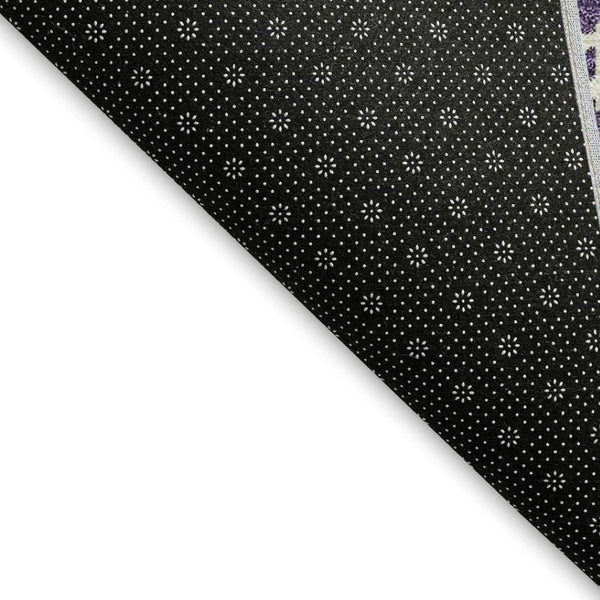 HomeRoots 8' X 10' Stylish Purple, Ivory & Gold Plaid Washable Area Rug - Durable, Fade-Resistant & Family-Friendly 674339
