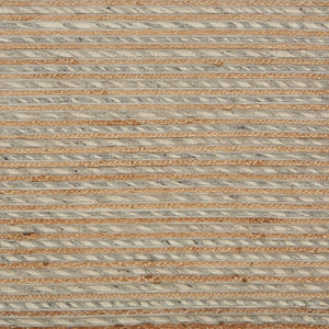 HomeRoots Wool Hand-Braided Striped Area Rug - Cozy Coastal Charm with Softness, Durability & Style for Any Room 674432